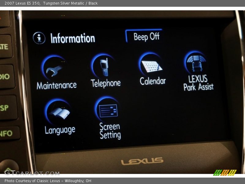 Tungsten Silver Metallic / Black 2007 Lexus ES 350
