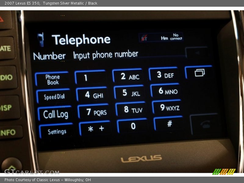 Tungsten Silver Metallic / Black 2007 Lexus ES 350