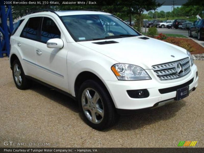 Alabaster White / Black 2006 Mercedes-Benz ML 350 4Matic