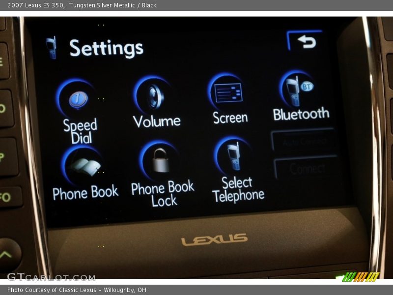 Tungsten Silver Metallic / Black 2007 Lexus ES 350