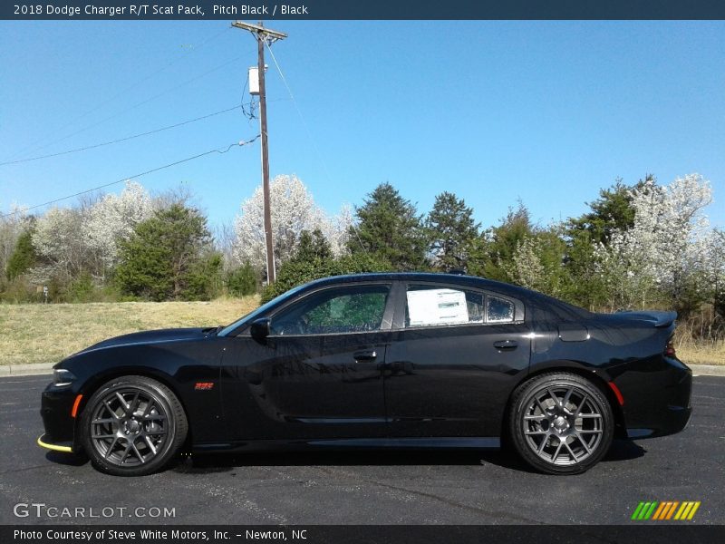 Pitch Black / Black 2018 Dodge Charger R/T Scat Pack