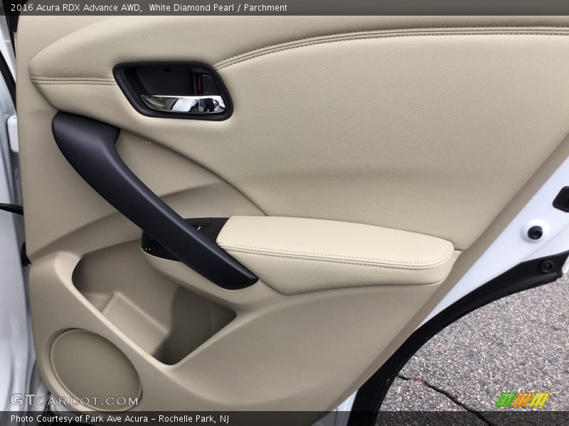 White Diamond Pearl / Parchment 2016 Acura RDX Advance AWD