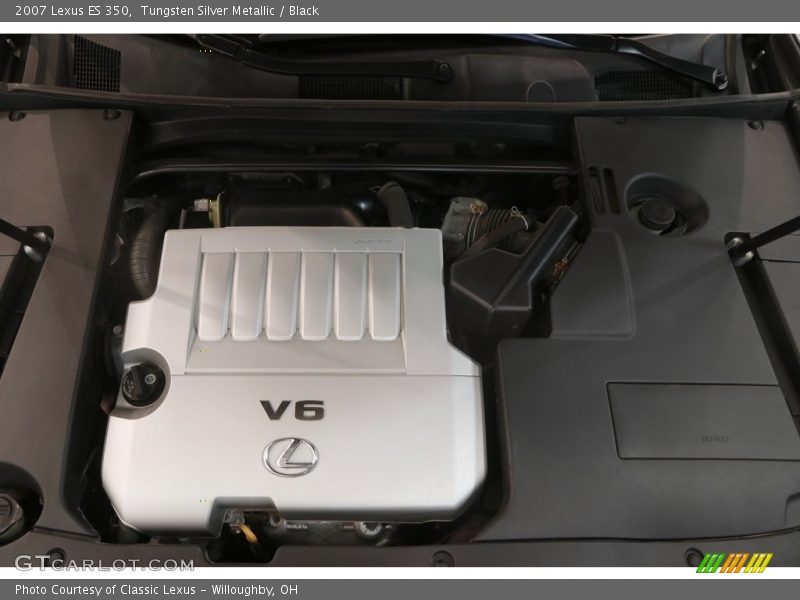 Tungsten Silver Metallic / Black 2007 Lexus ES 350