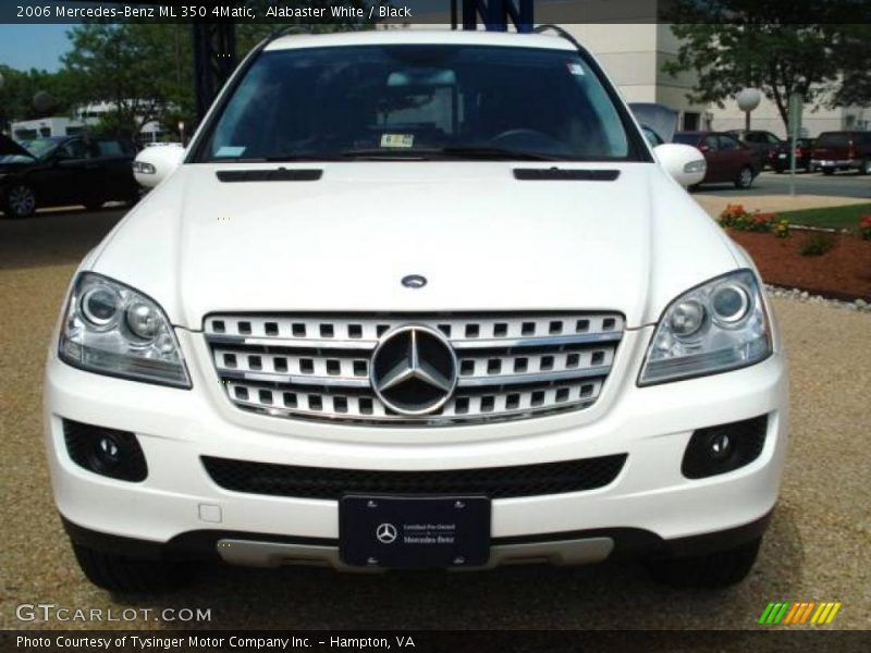 Alabaster White / Black 2006 Mercedes-Benz ML 350 4Matic