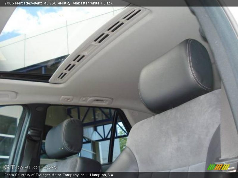 Alabaster White / Black 2006 Mercedes-Benz ML 350 4Matic