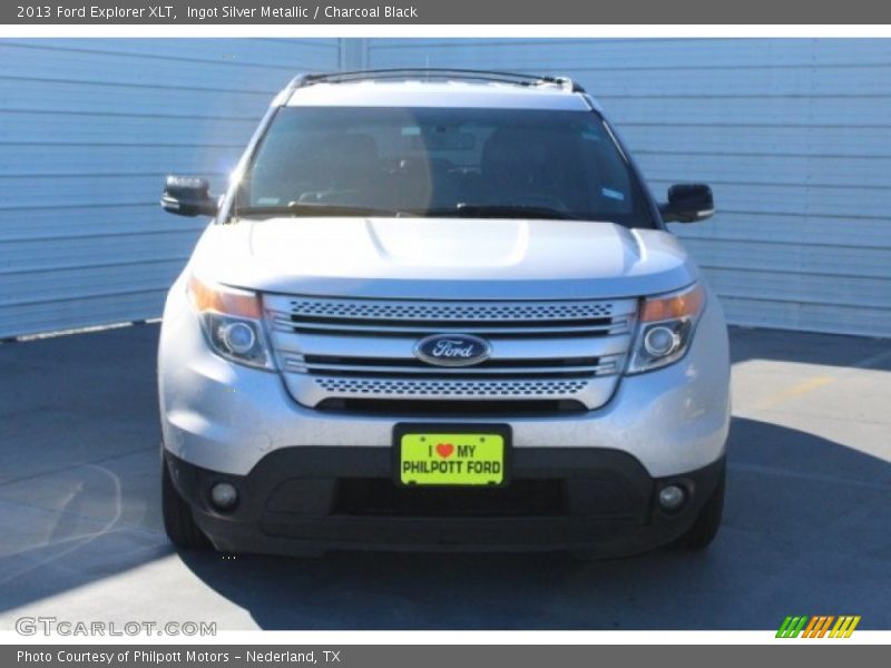 Ingot Silver Metallic / Charcoal Black 2013 Ford Explorer XLT