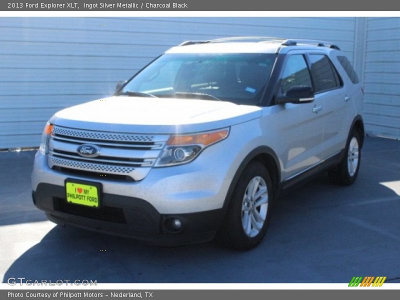 Ingot Silver Metallic / Charcoal Black 2013 Ford Explorer XLT