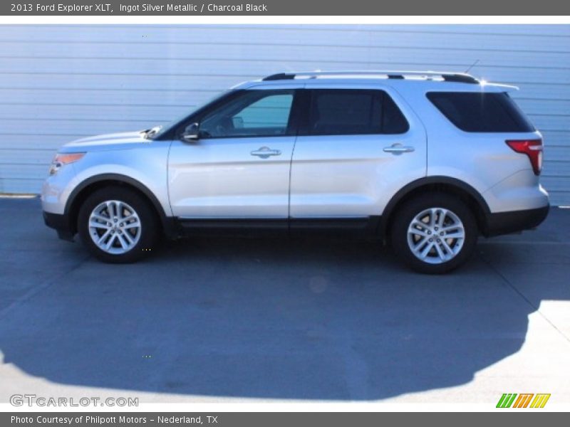 Ingot Silver Metallic / Charcoal Black 2013 Ford Explorer XLT