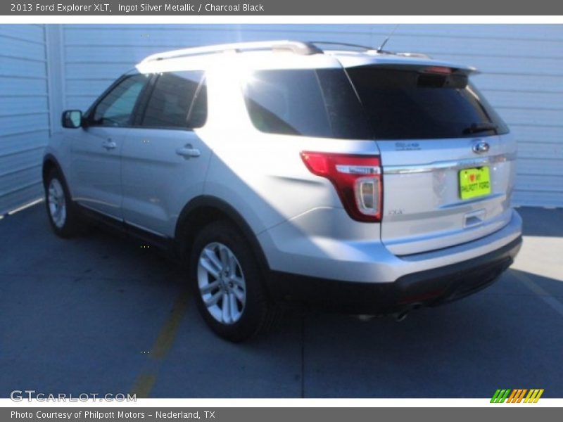 Ingot Silver Metallic / Charcoal Black 2013 Ford Explorer XLT