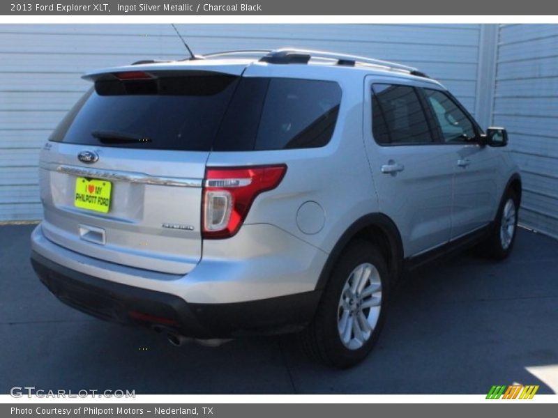 Ingot Silver Metallic / Charcoal Black 2013 Ford Explorer XLT