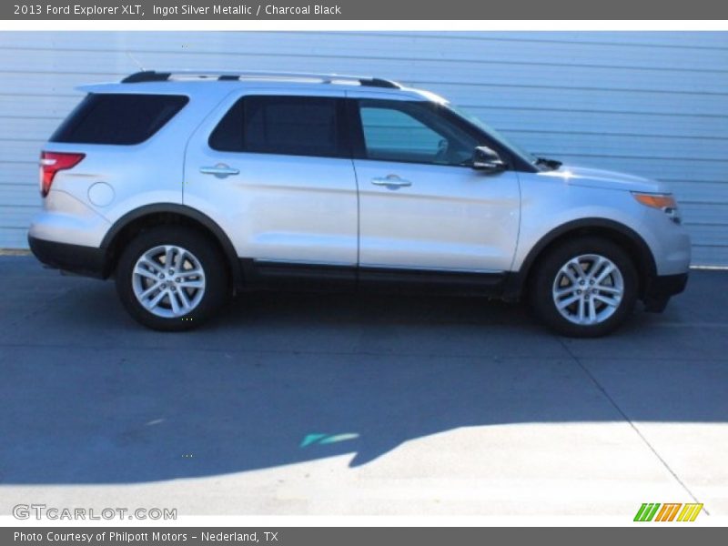 Ingot Silver Metallic / Charcoal Black 2013 Ford Explorer XLT