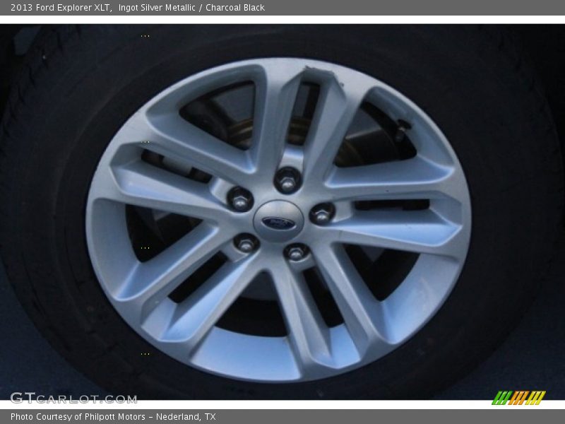 Ingot Silver Metallic / Charcoal Black 2013 Ford Explorer XLT