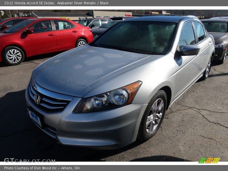 Alabaster Silver Metallic / Black 2012 Honda Accord SE Sedan