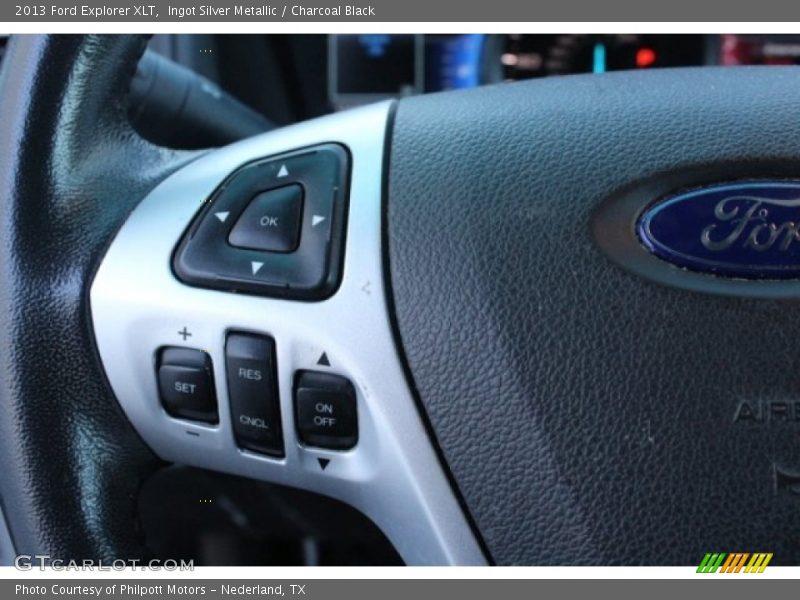 Ingot Silver Metallic / Charcoal Black 2013 Ford Explorer XLT