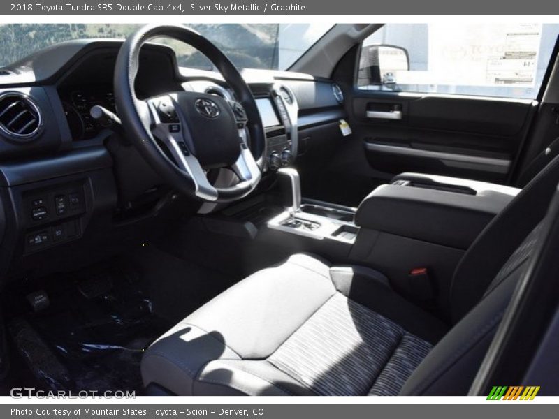 Silver Sky Metallic / Graphite 2018 Toyota Tundra SR5 Double Cab 4x4
