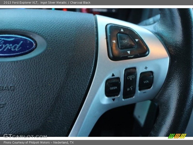 Ingot Silver Metallic / Charcoal Black 2013 Ford Explorer XLT