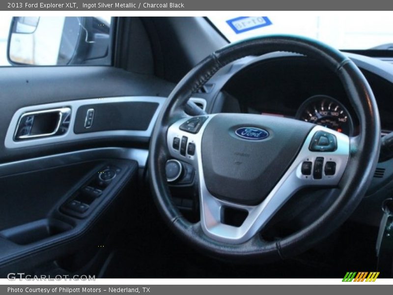 Ingot Silver Metallic / Charcoal Black 2013 Ford Explorer XLT