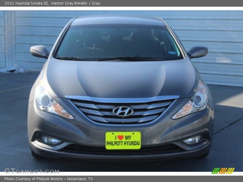 Harbor Gray Metallic / Gray 2012 Hyundai Sonata SE