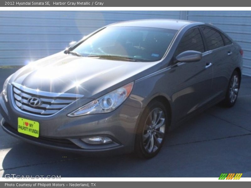 Harbor Gray Metallic / Gray 2012 Hyundai Sonata SE