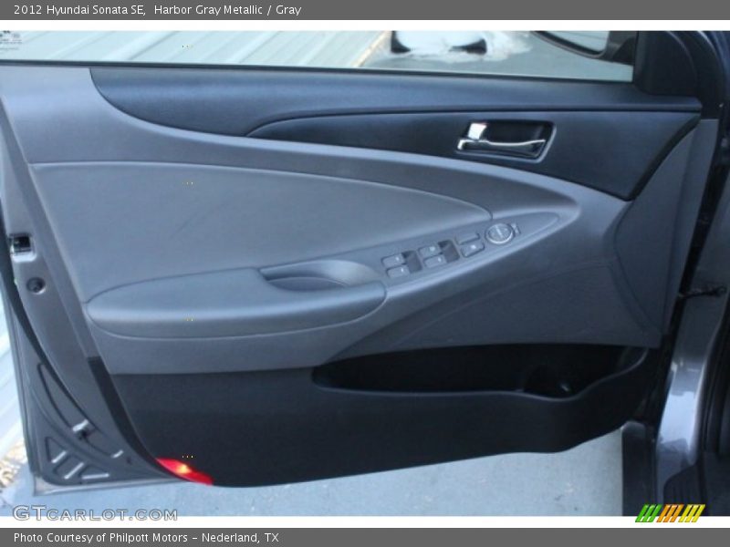 Harbor Gray Metallic / Gray 2012 Hyundai Sonata SE