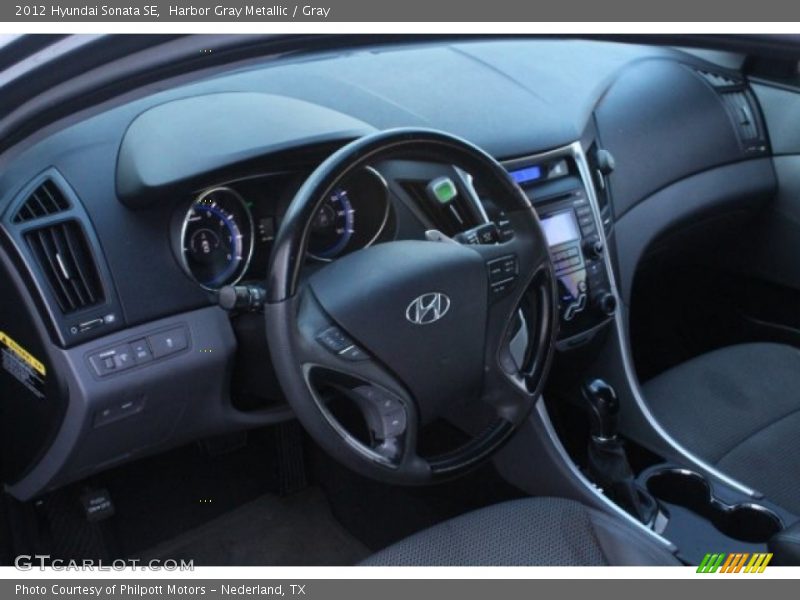 Harbor Gray Metallic / Gray 2012 Hyundai Sonata SE