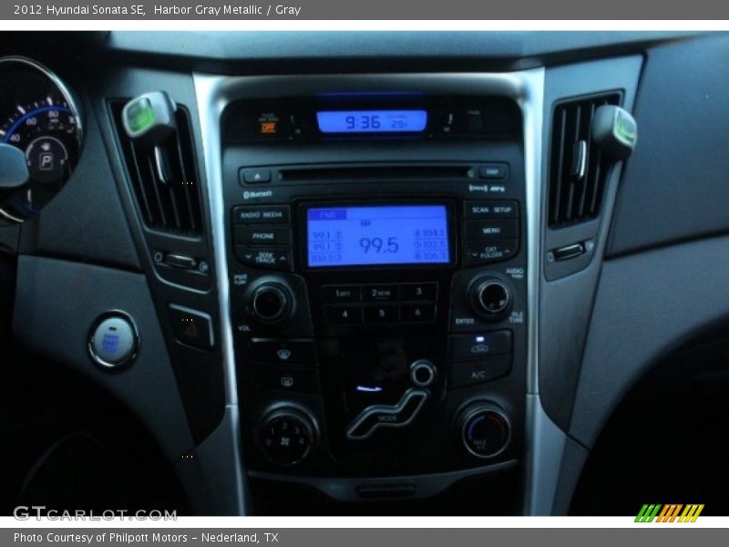 Harbor Gray Metallic / Gray 2012 Hyundai Sonata SE