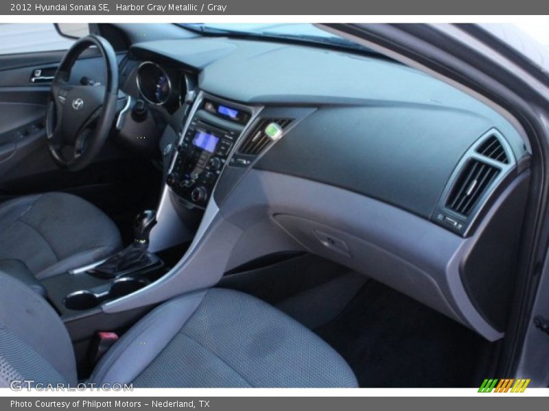 Harbor Gray Metallic / Gray 2012 Hyundai Sonata SE