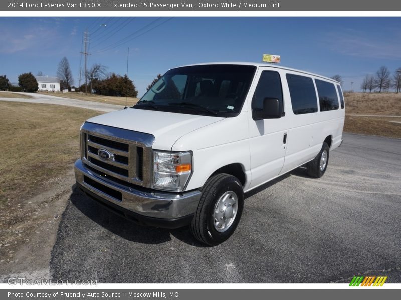 Oxford White / Medium Flint 2014 Ford E-Series Van E350 XLT Extended 15 Passenger Van