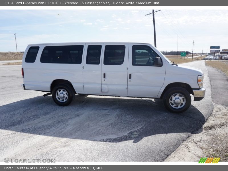 Oxford White / Medium Flint 2014 Ford E-Series Van E350 XLT Extended 15 Passenger Van