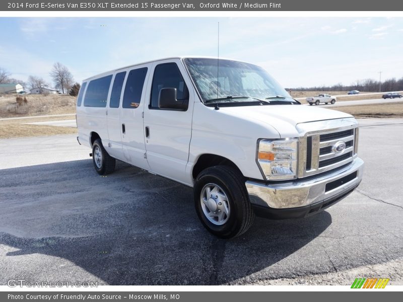 Oxford White / Medium Flint 2014 Ford E-Series Van E350 XLT Extended 15 Passenger Van