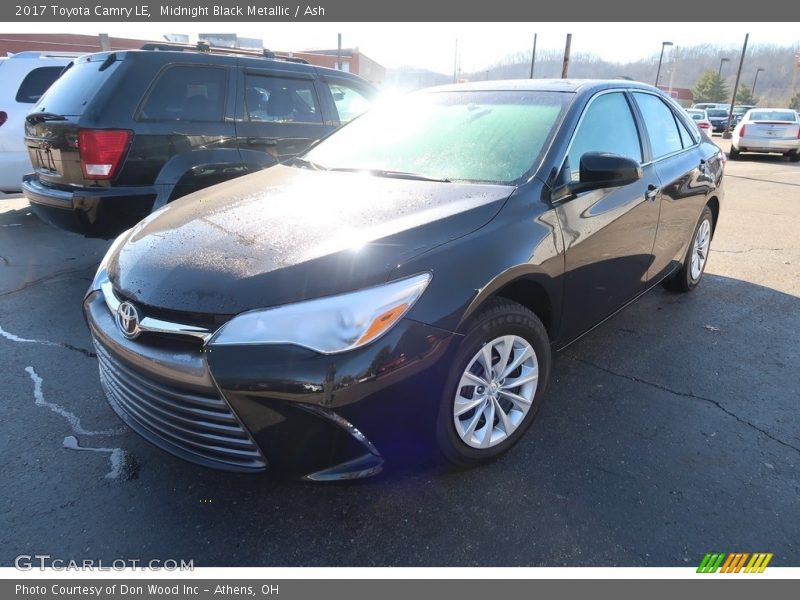 Midnight Black Metallic / Ash 2017 Toyota Camry LE