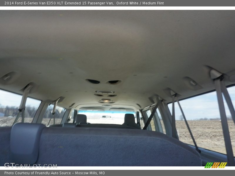 Oxford White / Medium Flint 2014 Ford E-Series Van E350 XLT Extended 15 Passenger Van