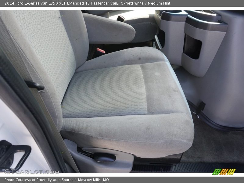 Oxford White / Medium Flint 2014 Ford E-Series Van E350 XLT Extended 15 Passenger Van