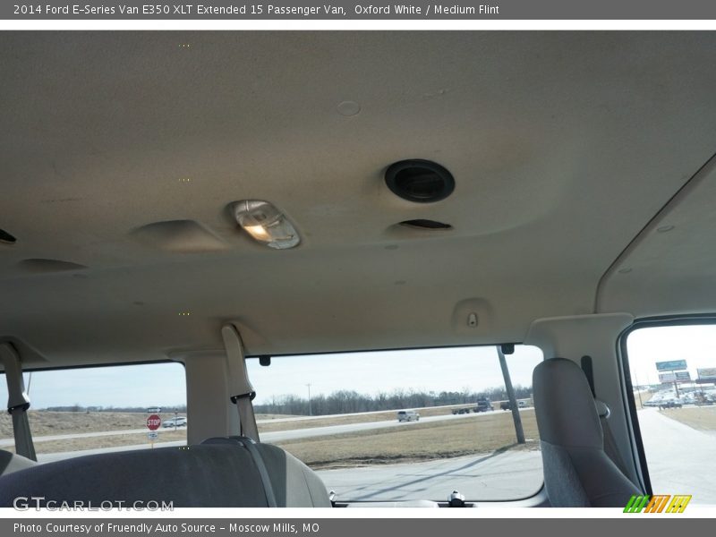 Oxford White / Medium Flint 2014 Ford E-Series Van E350 XLT Extended 15 Passenger Van