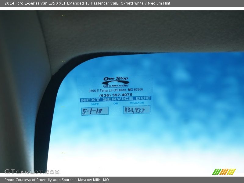 Oxford White / Medium Flint 2014 Ford E-Series Van E350 XLT Extended 15 Passenger Van