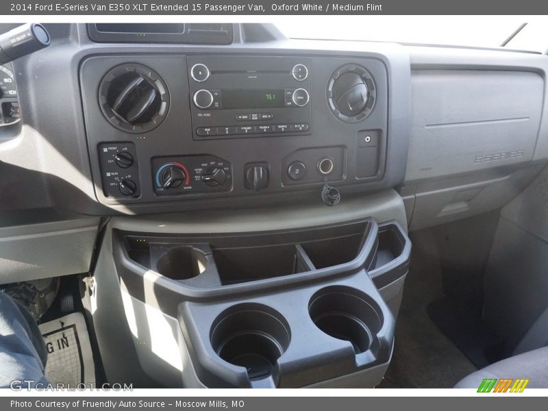 Oxford White / Medium Flint 2014 Ford E-Series Van E350 XLT Extended 15 Passenger Van