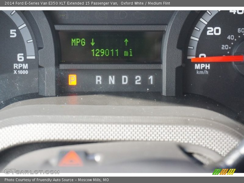 Oxford White / Medium Flint 2014 Ford E-Series Van E350 XLT Extended 15 Passenger Van