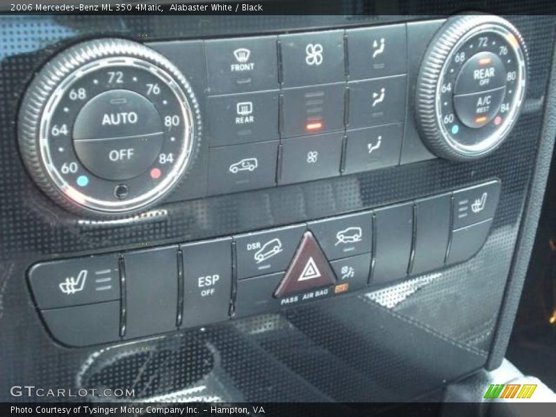 Alabaster White / Black 2006 Mercedes-Benz ML 350 4Matic
