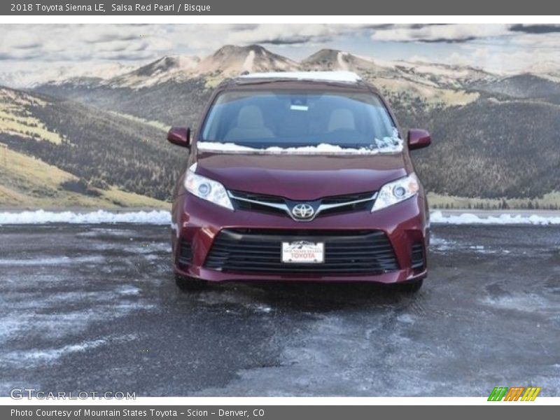 Salsa Red Pearl / Bisque 2018 Toyota Sienna LE