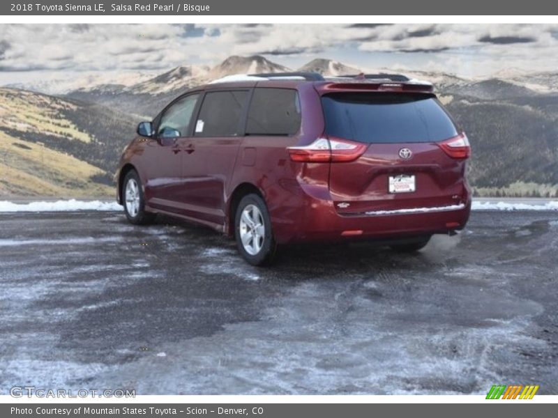 Salsa Red Pearl / Bisque 2018 Toyota Sienna LE