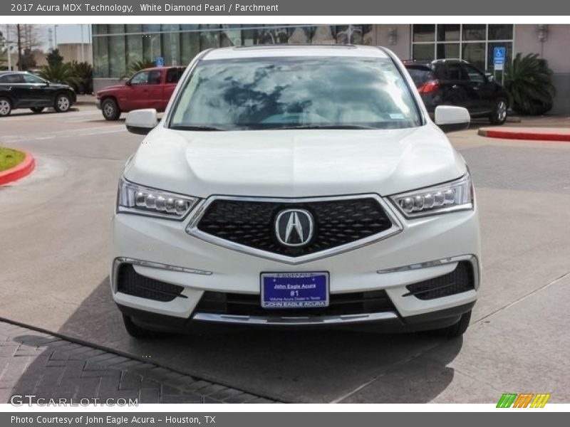 White Diamond Pearl / Parchment 2017 Acura MDX Technology