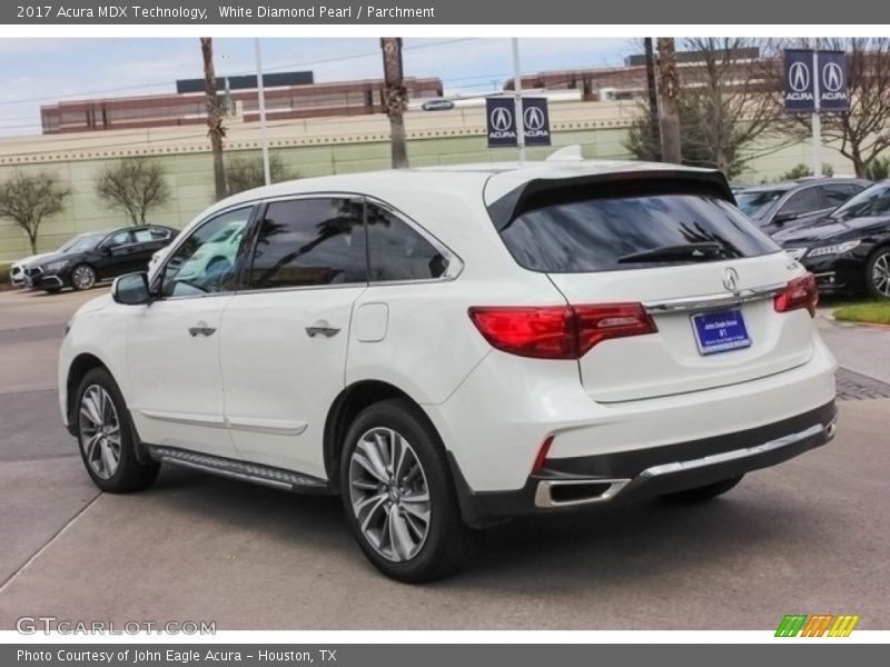 White Diamond Pearl / Parchment 2017 Acura MDX Technology