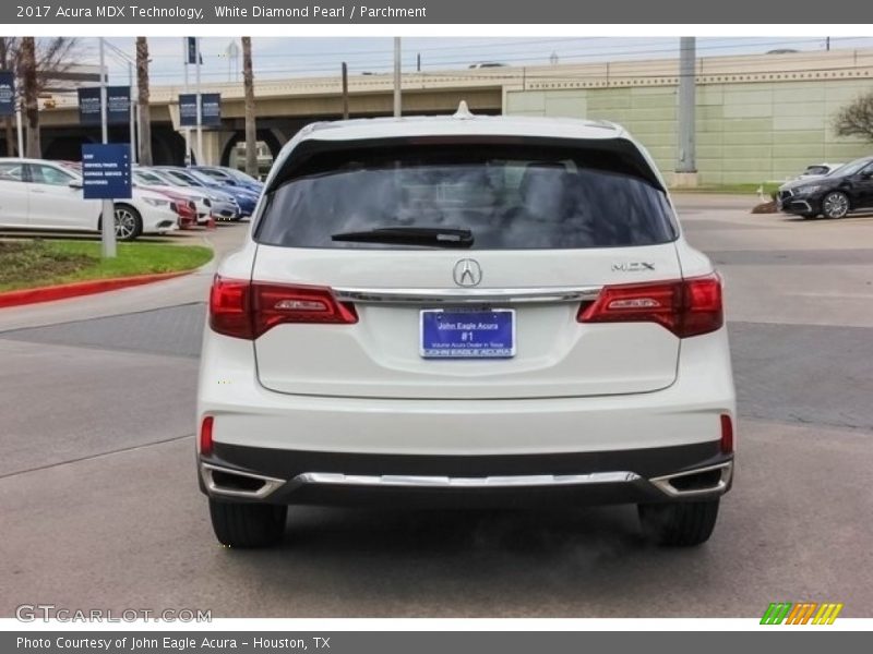 White Diamond Pearl / Parchment 2017 Acura MDX Technology
