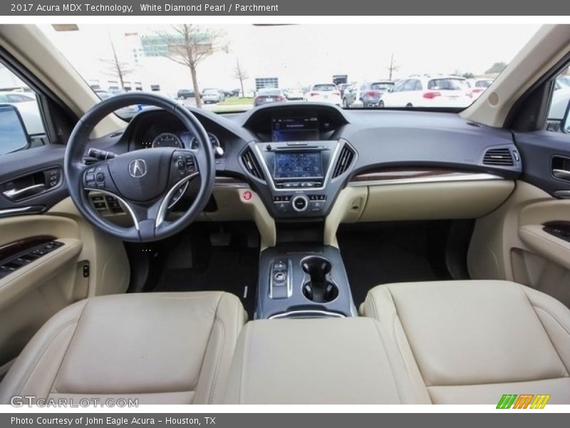 White Diamond Pearl / Parchment 2017 Acura MDX Technology