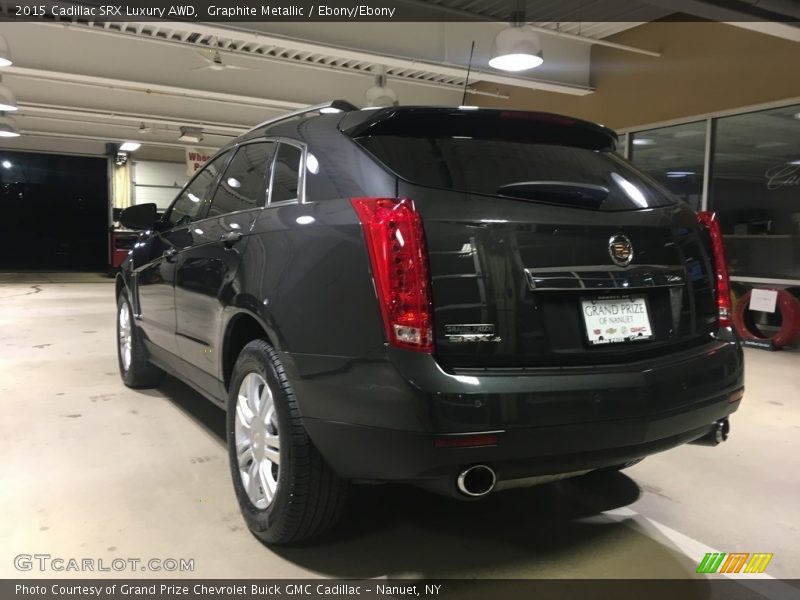 Graphite Metallic / Ebony/Ebony 2015 Cadillac SRX Luxury AWD