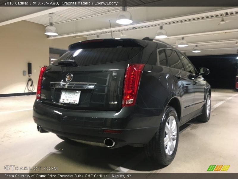 Graphite Metallic / Ebony/Ebony 2015 Cadillac SRX Luxury AWD