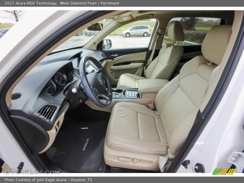White Diamond Pearl / Parchment 2017 Acura MDX Technology