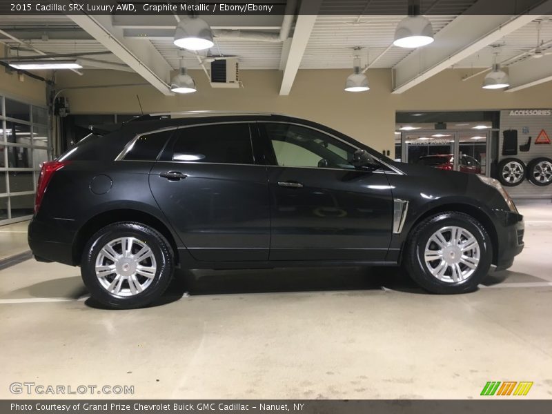 Graphite Metallic / Ebony/Ebony 2015 Cadillac SRX Luxury AWD