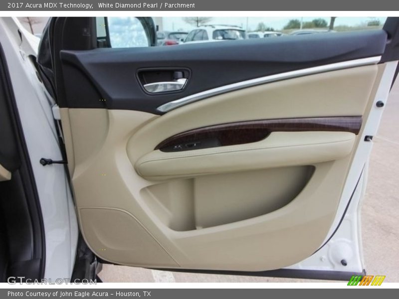 White Diamond Pearl / Parchment 2017 Acura MDX Technology