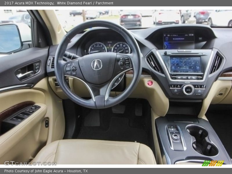 White Diamond Pearl / Parchment 2017 Acura MDX Technology